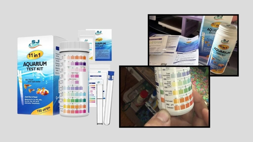 11-in-1 Aquarium Test Strips Kit with Thermometer