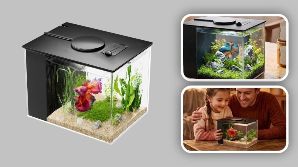 Vehipa Betta Acrylic Aquarium – Black