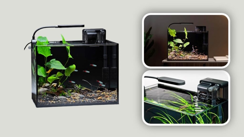 NICREW Ultra-Clear Rimless Glass Aquarium Kit