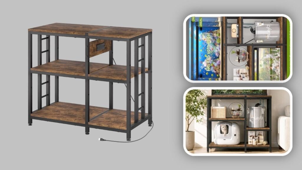  MILEFA Reinforced 40–50 Gallon Aquarium Stand