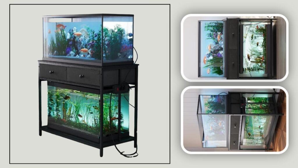 VOWNER 40 Gallon Aquarium Stand with Power Outlet