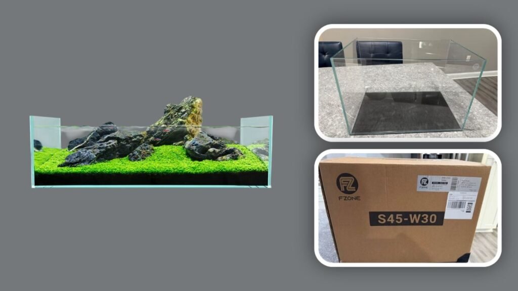 8. Sharrow Ultra-White Clear Rimless Aquarium