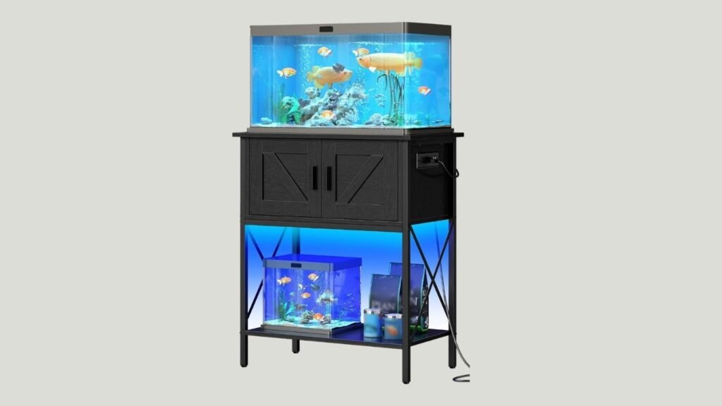 HOOBRO 20 Gallon Aquarium Stand with Power Outlets