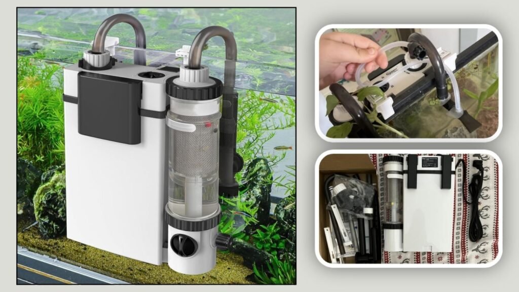 hygger Quiet Hang-On-Back Aquarium Canister Filter