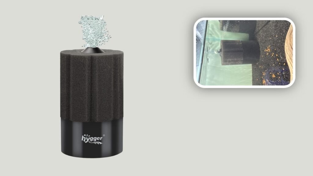  hygger Air-Powered Biochemical Sponge Filter