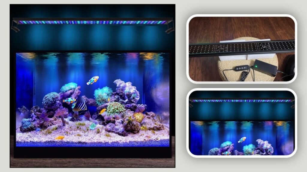 ZUOCHEN 72W Saltwater Aquarium Marine LED Light