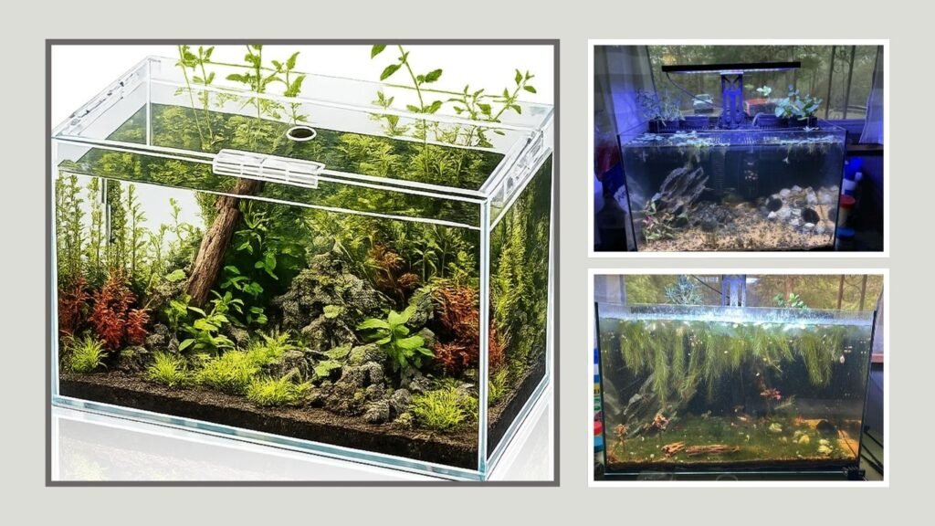 Open-Back Aquarium for Goldfish & Aquatic Planting