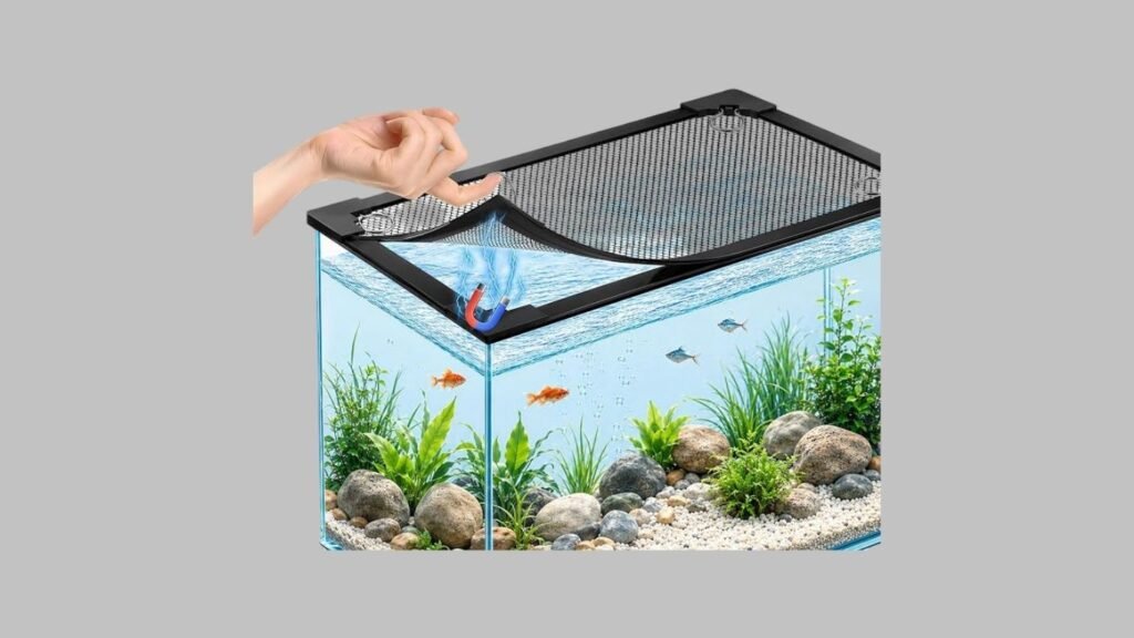 MLEJU Magnetic Aquarium Lid for Rimless and Curved Tanks