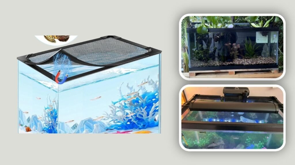  MLEJU DIY Adjustable Mesh Aquarium Lid