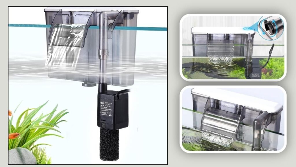 AQQA Quiet Aquarium Filter – Best for 20–30 Gallon Tanks