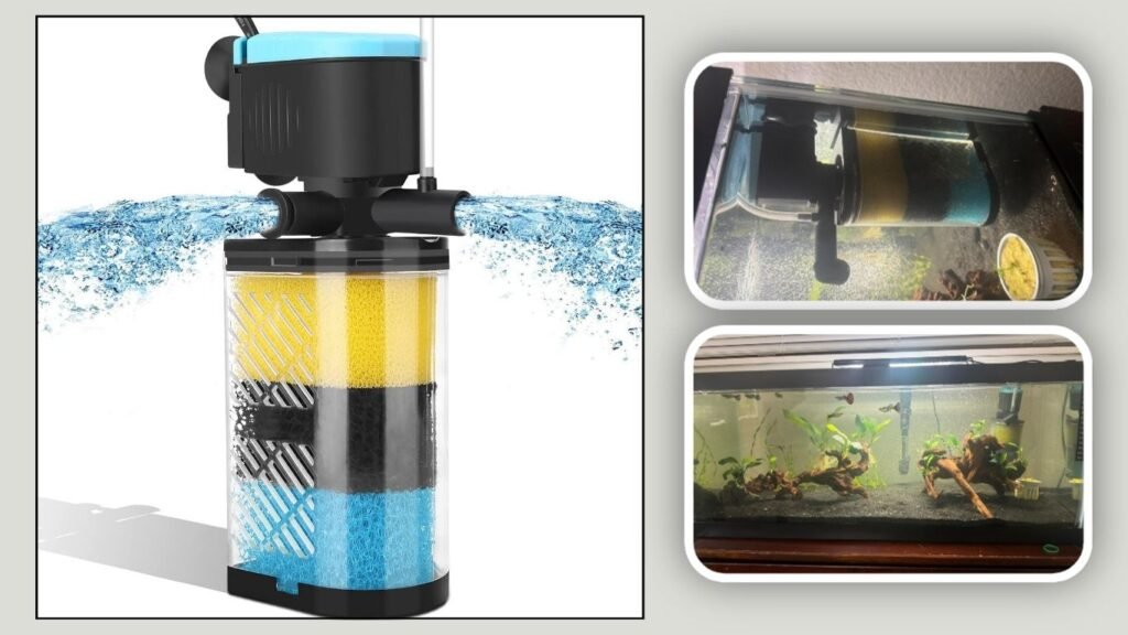  AquaMiracle 3-Stage Internal Aquarium Filter