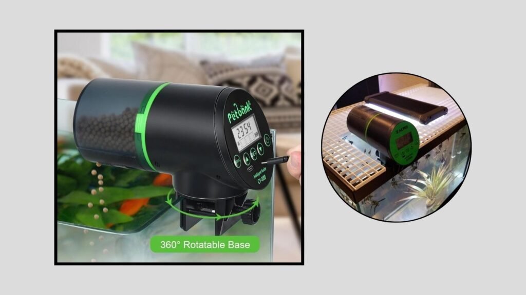 Rechargeable Automatic Fish Feeder Dispenser