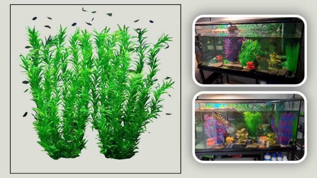  JIHAQUA Artificial Aquarium Plastic Plants