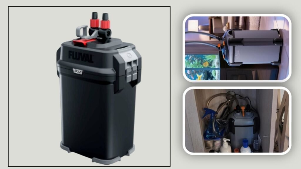 AMOSIJOY Ultra-Quiet Canister Filter – Best for Low-Noise Aquarium Setups