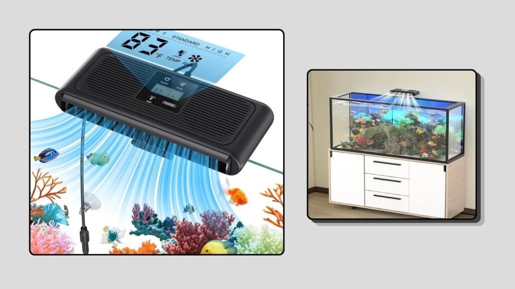  PAIZOO Aquarium Chiller Cooling Fan with Temperature Control