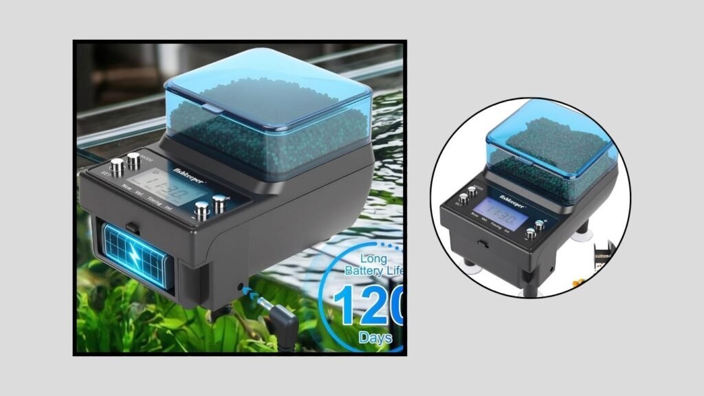 fishkeeper Rechargeable Automatic Aquarium Fish Feeder