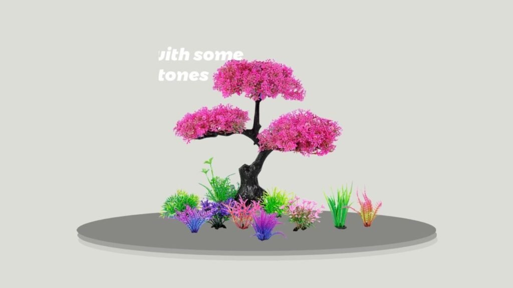 Ameliade Cherry Blossom Aquarium Plant Set