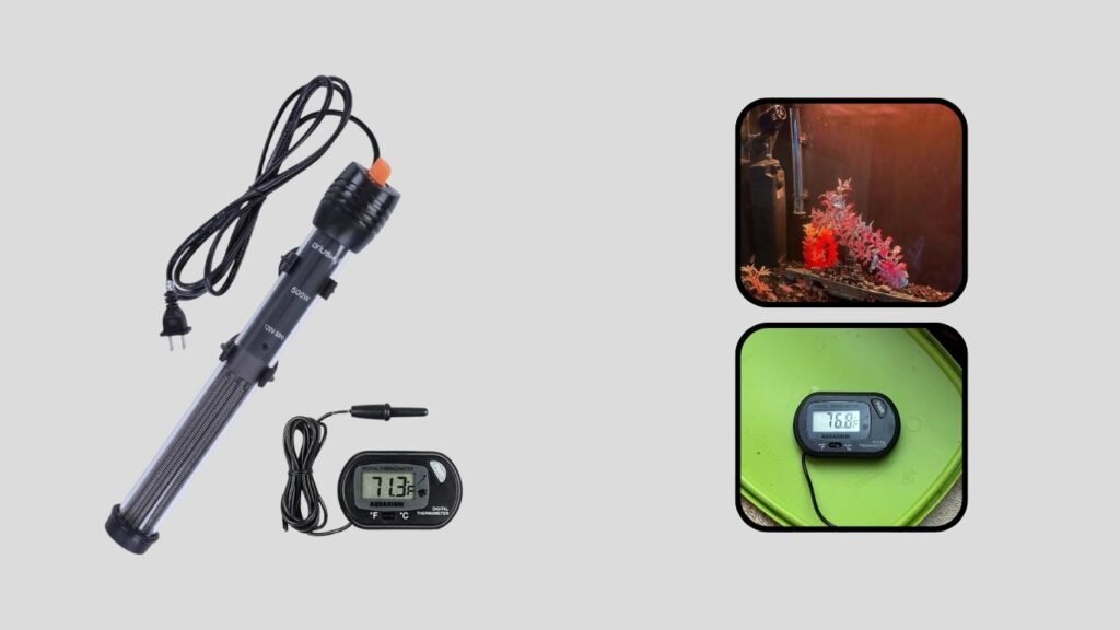  Orlushy Submersible Aquarium Heater with Thermostat