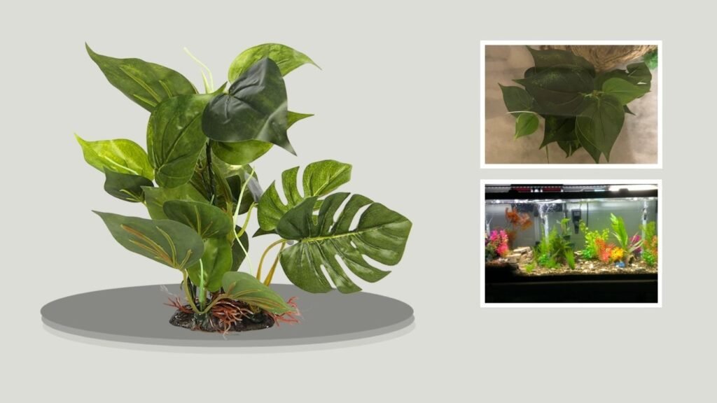 CNZ 13-Inch Lifelike Artificial Aquarium Plant
