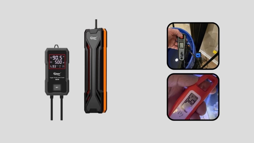 hygger Submersible Aquarium Heater with Intelligent Controller