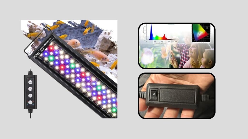 Hygger 24/7 Aquarium LED Light – Sunrise, Daylight & Moonlight