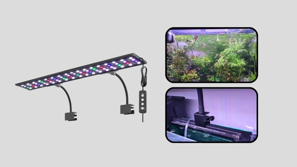 AQQA Waterproof Aquarium Light with Adjustable Brightness