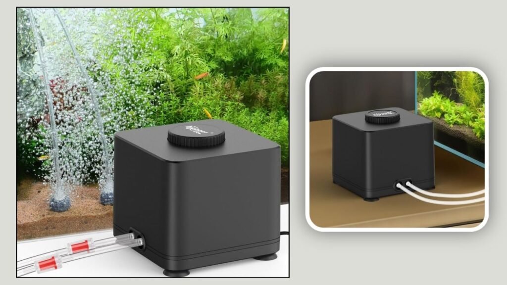 hygger Adjustable Aquarium Air Pump