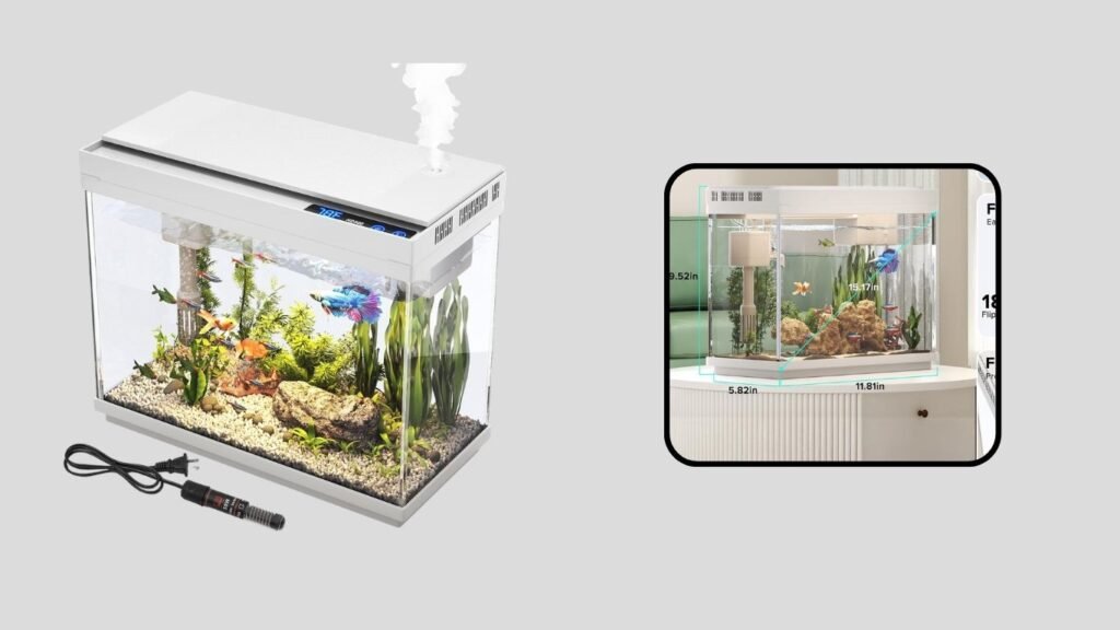 Vehipa Betta Fish Tank with Heater
