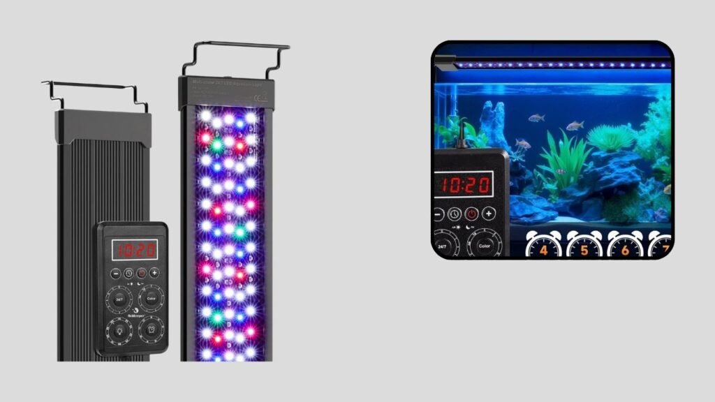  Fishkeeper One-Button Waterproof Aquarium LED Light