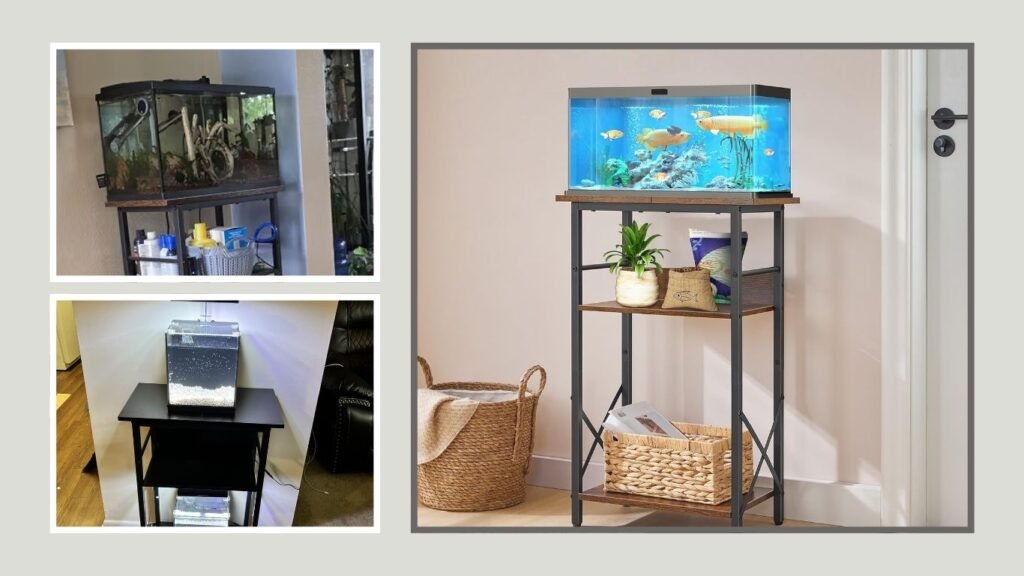 HOOBRO 10 Gallon Aquarium Stand with 3-Tier Storage