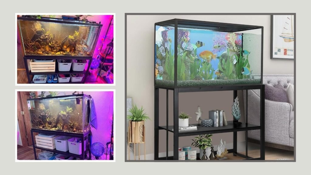 VOWNER 55–75 Gallon Heavy-Duty Fish Tank Stand