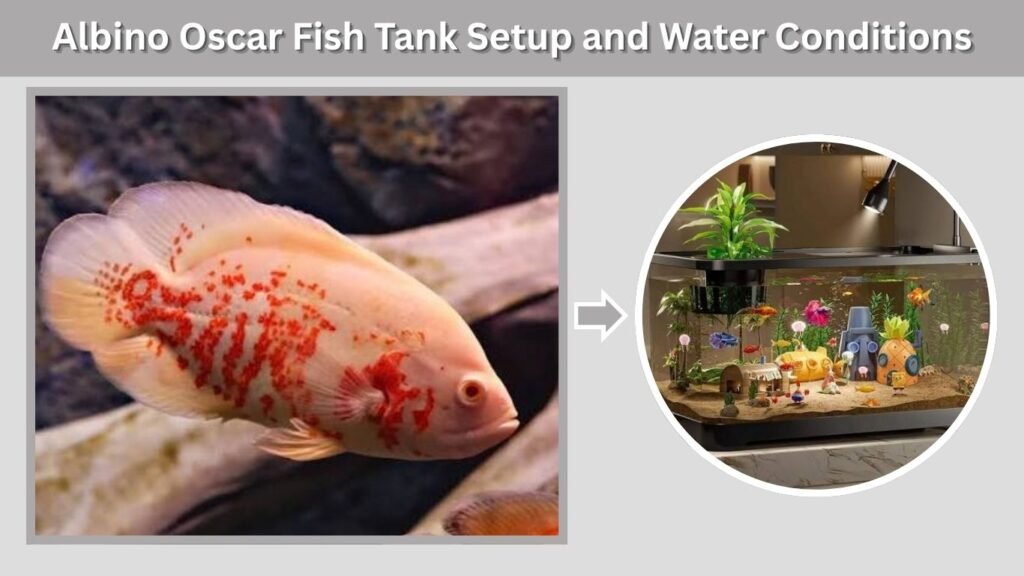 Albino Oscar Fish Tank Setup and Water Conditions